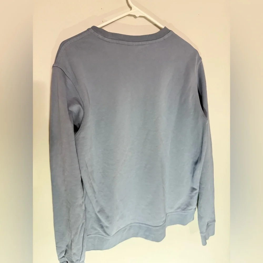 Nike Crewneck Basic Sweatshirt Slate Blue Cotton Sweatshirt Size L - Picture 8 of 10